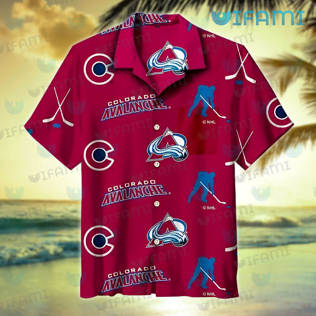 NHL Colorado Avalanche Special Hawaiian Design Woman Casual Shirt