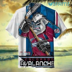 Colorado Avalanche Hawaiian Shirt Mascot BarDown Avalanche Gift