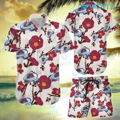 Colorado Avalanche Hawaiian Shirt Peach Blossom Avalanche Gift