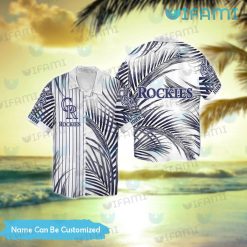 Colorado Rockies Hawaiian Shirt Big Palm Leaf Custom Rockies Gift