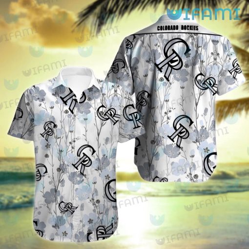 Colorado Rockies Hawaiian Shirt Flower Pattern Rockies Gift