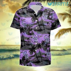 Colorado Rockies Hawaiian Shirt Tropical Island Rockies Gift