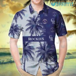 Colorado Rockies Hawaiian Shirt Tropical Tree Logo Rockies Present