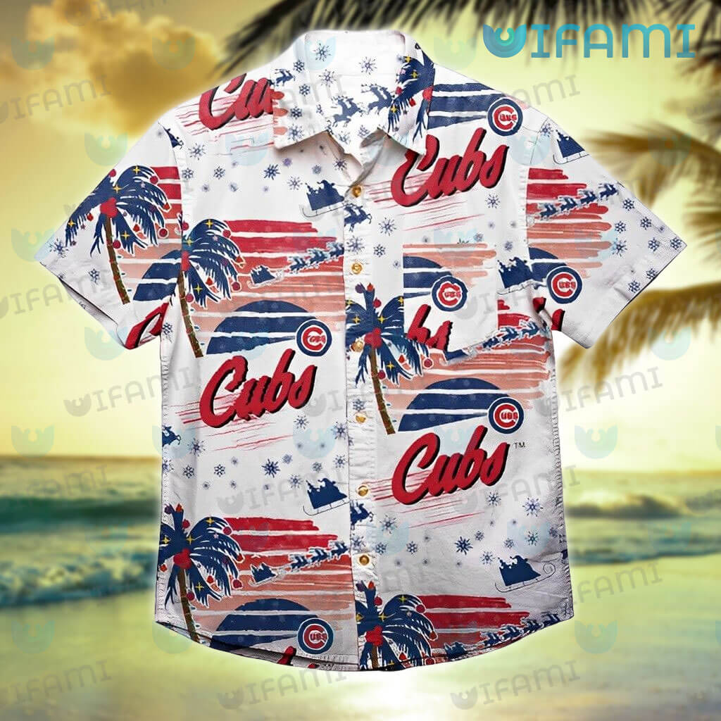 Cubs Hawaiian Shirt Christmas Sunset Coconut Tree Chicago Cubs Gift -  Personalized Gifts: Family, Sports, Occasions, Trending