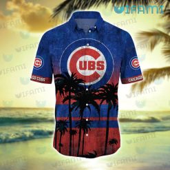 Cubs Hawaiian Shirt Coconut Tree Pattern Chicago Cubs Present