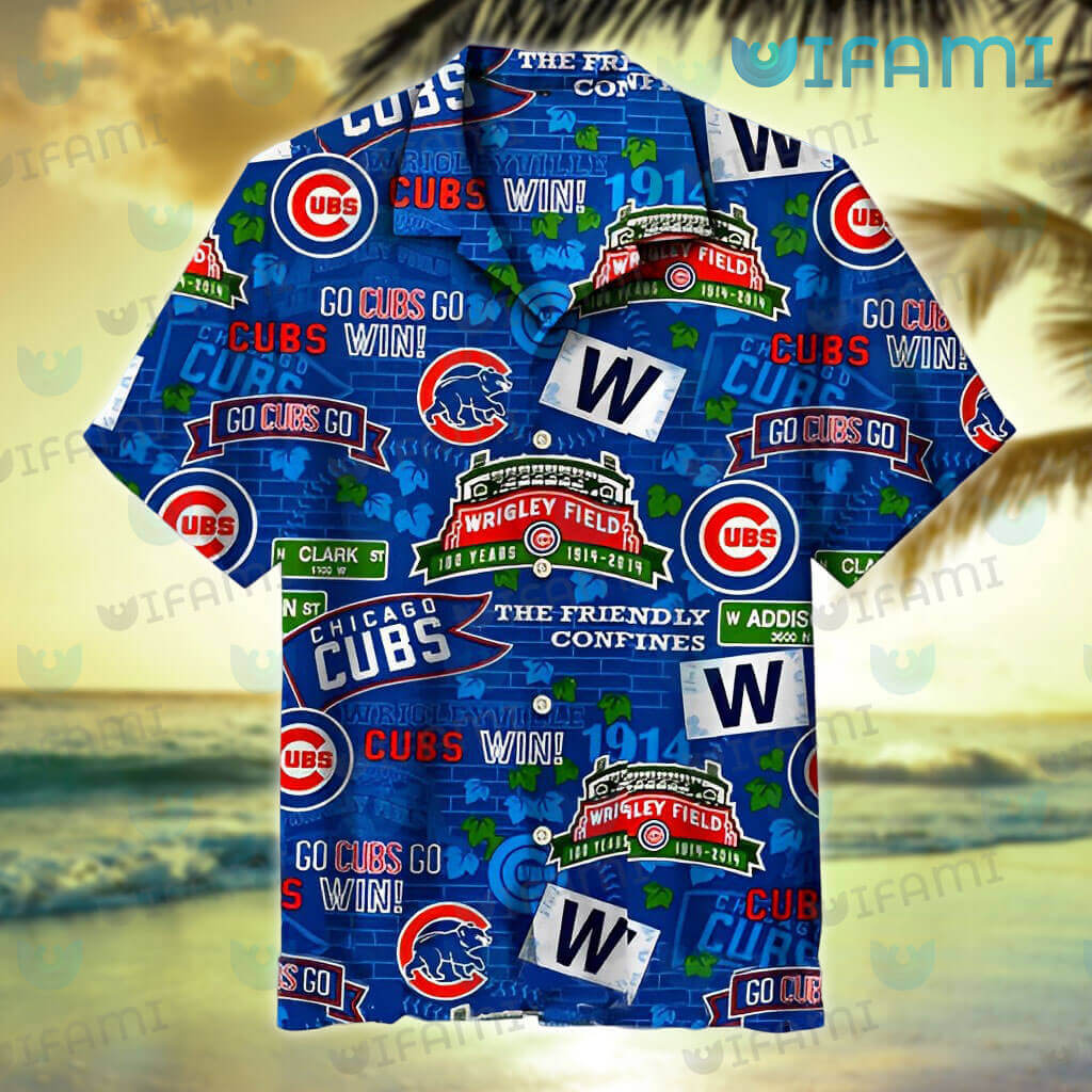 Cubs Hawaiian Shirt Go Cubs Go Win Chicago Cubs Gift - Personalized Gifts:  Family, Sports, Occasions, Trending