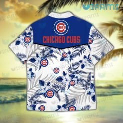 Cubs Hawaiian Shirt Hibiscus Flower Pattern Chicago Cubs Present Back
