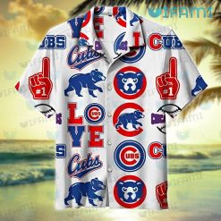Cubs Hawaiian Shirt No1 Love Logo History Chicago Cubs Gift