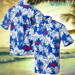 Cubs Hawaiian Shirt Palm Leaf Pattern Chicago Cubs Gift