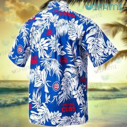 Cubs Hawaiian Shirt Palm Leaf Pattern Chicago Cubs Present Back