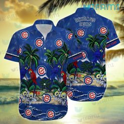 Cubs Hawaiian Shirt Parrots Tropical Sea Chicago Cubs Present