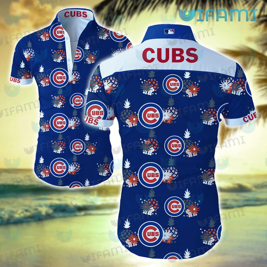 Cubs Hawaiian Shirt Pineapple Tropical Flower Chicago Cubs Gift -  Personalized Gifts: Family, Sports, Occasions, Trending