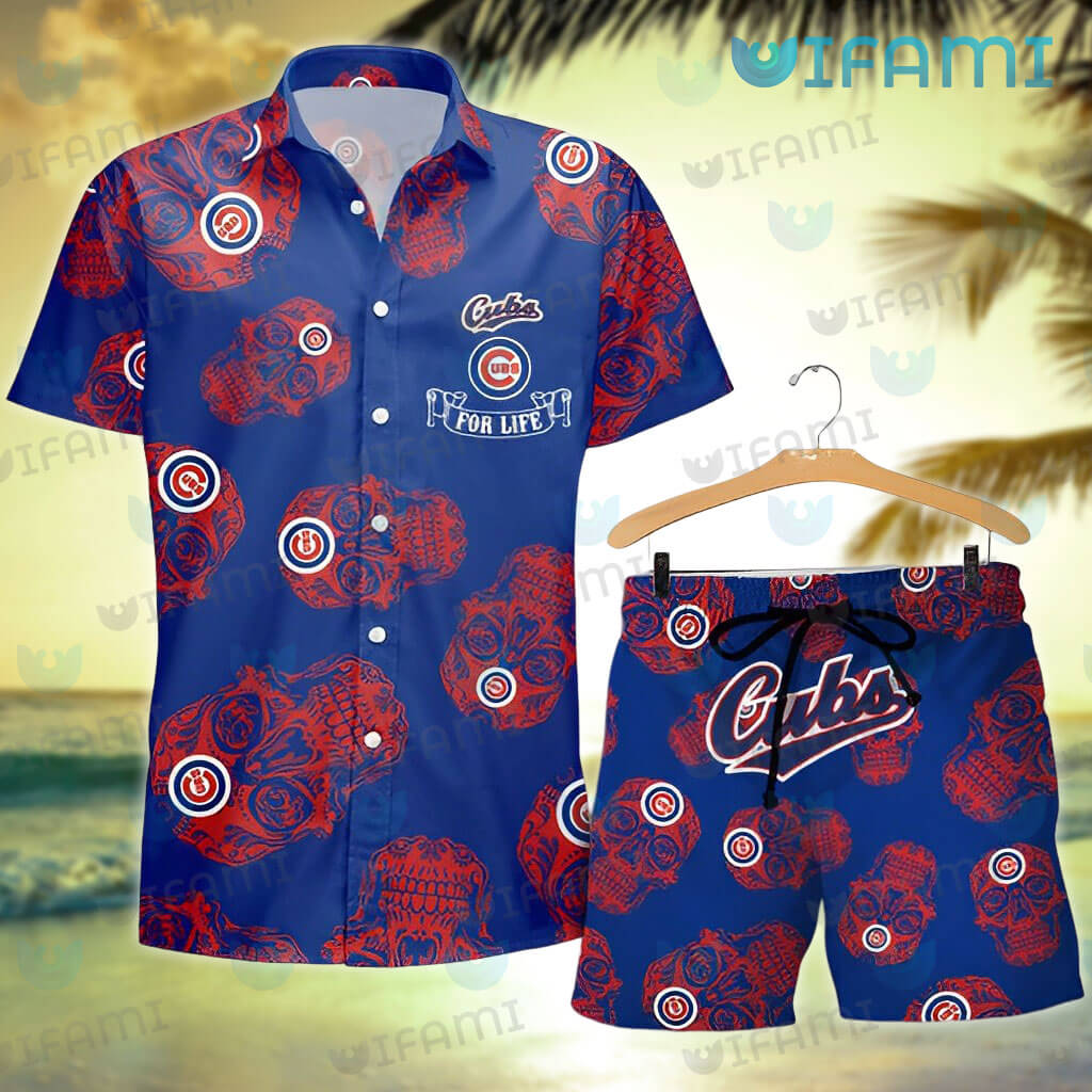 Cubs Hawaiian Shirt Sugar Skull Pattern Chicago Cubs Gift - Personalized  Gifts: Family, Sports, Occasions, Trending