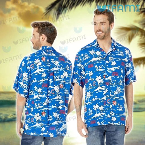 Cubs Hawaiian Shirt Summer Coconut Tree Chicago Cubs Gift