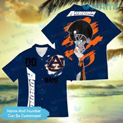 Custom Auburn Hawaiian Shirt Football Helmet Ripped Auburn Gift