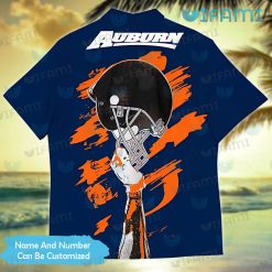 Custom Auburn Hawaiian Shirt Football Helmet Ripped Auburn Gift
