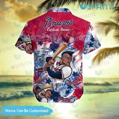 Custom Braves Hawaiian Shirt Mascot Pattern Atlanta Braves Gift