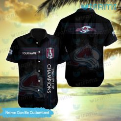 Custom Colorado Avalanche Hawaiian Shirt Black Avalanche Gift