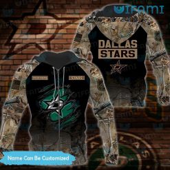 Custom Dallas Stars Hoodie 3D Ripped Logo Dallas Stars Gift
