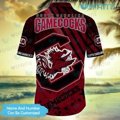 Custom Gamecocks Hawaiian Shirt Grunge Pattern Gamecocks Gift