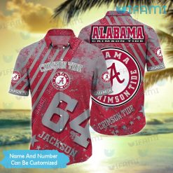 Custom Hawaiian Alabama Shirt Grunge Pattern Alabama Football Gift