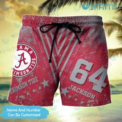 Custom Hawaiian Alabama Shirt Grunge Pattern Alabama Football Short