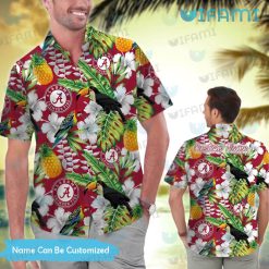 Custom Hawaiian Alabama Shirt Rosella Toucan Pineapple Alabama Crimson Tide Present