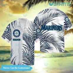 Custom Mariners Hawaiian Shirt Palm Leaf Seattle Mariners Gift