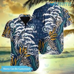 Custom Mariners Hawaiian Shirt Hibiscus Palm Leaf Seattle Mariners Gift