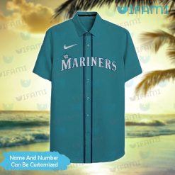 Custom Mariners Hawaiian Shirt Swoosh Logo Seattle Mariners Present