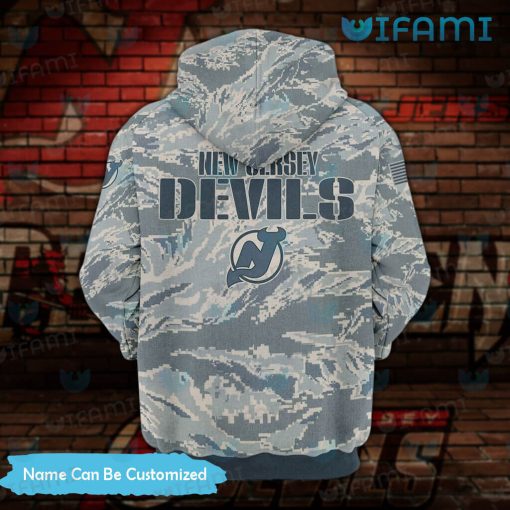 Custom New Jersey Devils Hoodie 3D Camouflage Jersey Devils Gift