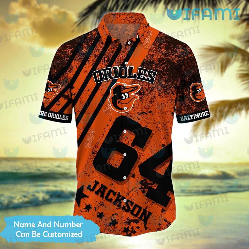 Baltimore Orioles MLB Hawaiian Shirt Custom Name,Aloha Shirt