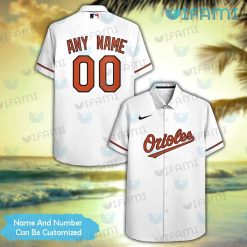 Custom Orioles Hawaiian Shirt Swoosh Logo Baltimore Orioles Gift