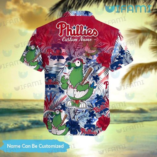 Custom Phillies Hawaiian Shirt Mascot Tropical Summer Philadelphia Phillies Gift