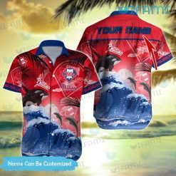 Custom Phillies Hawaiian Shirt Orca Crest Philadelphia Phillies Gift