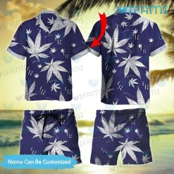 Custom Rockies Hawaiian Shirt Cannabis Leaf Colorado Rockies Gift
