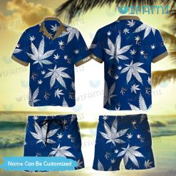 Custom Royals Hawaiian Shirt Cannabis Leaf Kansas City Royals Gift