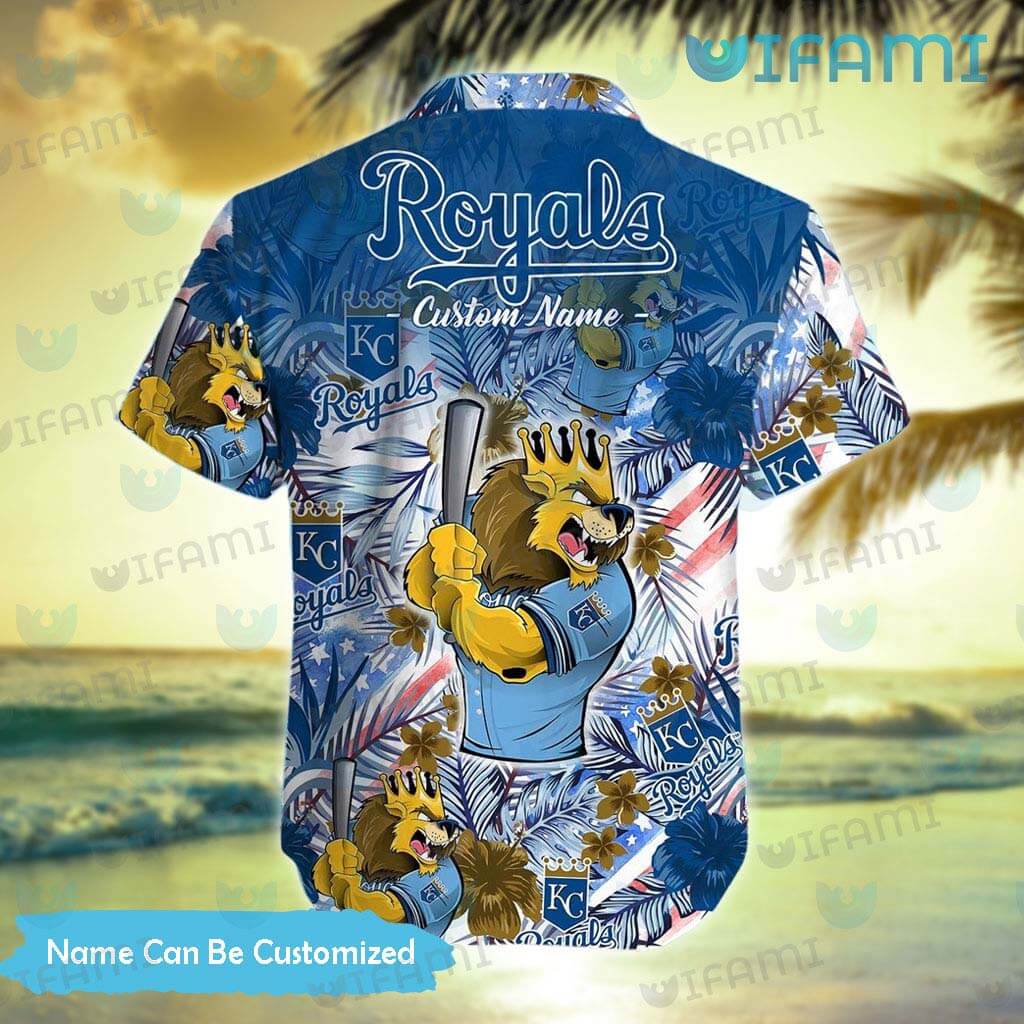 Custom Royals Hawaiian Shirt Mascot Palm Leaf Kansas City Royals Gift -  Personalized Gifts: Family, Sports, Occasions, Trending