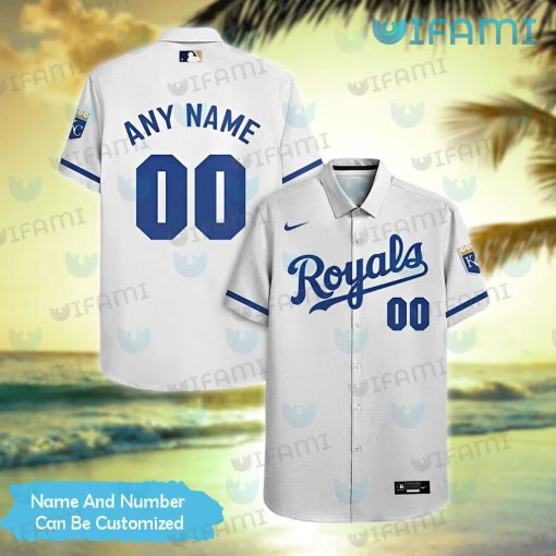 Custom Royals Hawaiian Shirt Swoosh Logo Kansas City Royals Gift