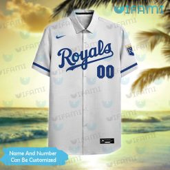 Custom Royals Hawaiian Shirt Swoosh Logo Kansas City Royals Gift