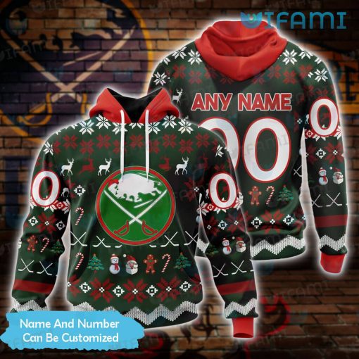 Custom Sabres Hoodie 3D Christmas Design Buffalo Sabres Gift