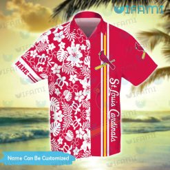 Custom St Louis Cardinals Hawaiian Shirt Turtle Tropical Flower St Louis Cardinals Gift