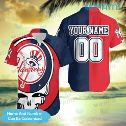Custom Yankees Hawaiian Shirt Grateful Dead New York Yankees Gift