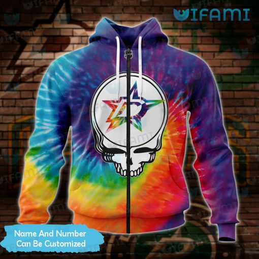 Dallas Stars Hoodie 3D Grateful Dead Tie Dye Custom Dallas Stars Gift