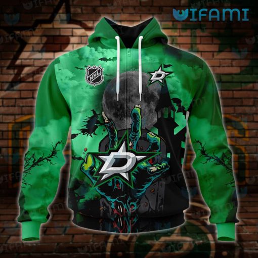 Dallas Stars Hoodie 3D Hand Halloween Night Dallas Stars Gift