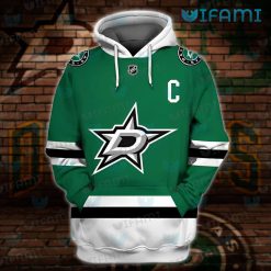 Dallas Stars Hoodie 3D Jamie Benn 14 Dallas Stars Present Front