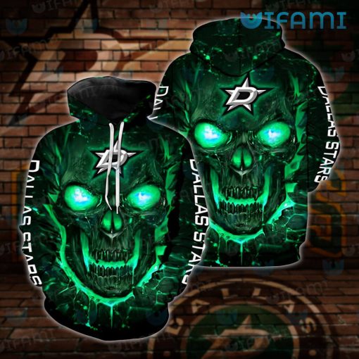 Dallas Stars Hoodie 3D Lava Skull Dallas Stars Gift