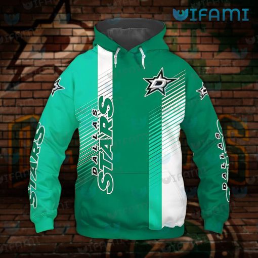 Dallas Stars Hoodie 3D Stripe Pattern Logo Dallas Stars Gift