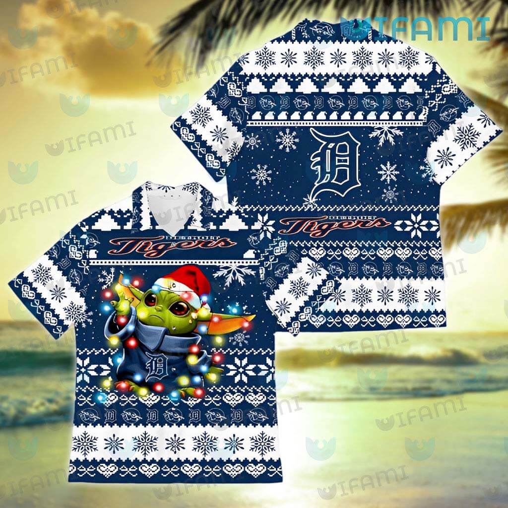 Detroit Tigers Baby Yoda Lover Tropical Style Hawaiian Shirt And