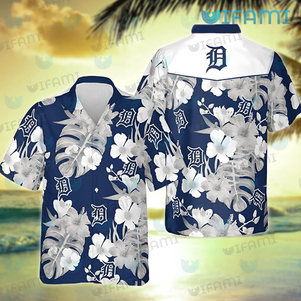 Detroit Tigers Hawaiian Shirt Mlb Detroit Tigers Black And White Best  Hawaiian Shirts - Upfamilie Gifts Store